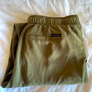 Sanctuary Drawstring Straight Leg Pants - Green, M
